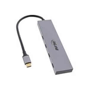 INLINE USB 3.2 Gen.2 Hub, USB Typ-C zu 4 Port Typ-C (1 Port power through bis 100W 