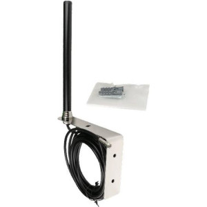 INSYS Aussenwandantenne WLAN rev. SMA 24 GHz 25m Kabel Stecker rev. SMA m IP54 mit Winkel für Wandmo 