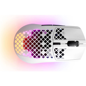  STEELSERIES Aerox 3 Bluetooth®, Funk Gaming-Maus Optisch Ergonomisch, Beleuchtet Weiß Mäuse 