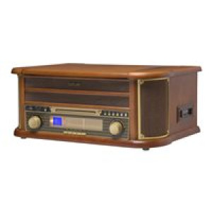 DENVER MCR-50 MK3 - Audiosystem - 5 Watt (Gesamt) - Brown Wood 
