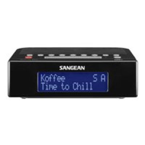 SANGEAN DCR-89+ Radiowecker DAB+, UKW AUX, DAB+, UKW, USB Akku-Ladefunktion, Weckfunktion Schwarz (A 