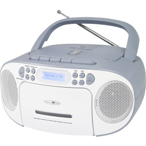 ULTRAMEDIA Reflexion CD-Radio DAB+, UKW, DAB AUX, CD, DAB+, Kassette, UKW, USB Weiß, Blau (RCR2260DA 