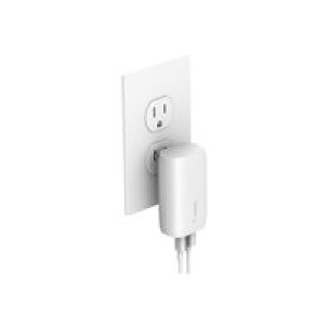 BELKIN 37W Dual Wall Charger PPS, 25W USB-C, 12W USB-A, weiß 