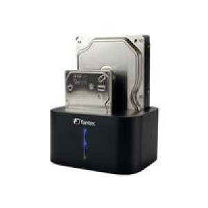 FANTEC DS-X2U3-Alu - Bis zu 2x 6,35cm 2,5Zoll und/oder Bis zu 8,89cm 2x 3,5Zoll SATA HDD Klon & Dock 