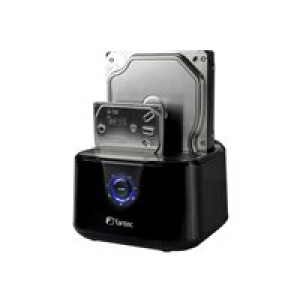 FANTEC DS-X2U3-Glanz - Bis zu 2x 6,35cm 2,5Zoll und/oder bis zu 8,89cm 2x 3,5Zoll SATA HDD Klon & Do 