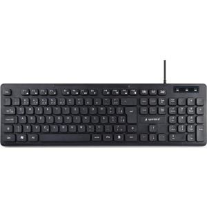  GEMBIRD Multimedia-Tastatur US-Layout schwarz Tastaturen 