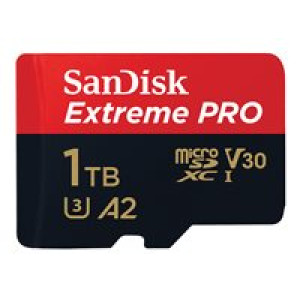 SANDISK Extreme Pro 1TB microSDXC Speicherkarte (200 MB/s,A2,Class10,U3,V30)  