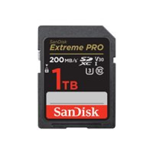 SANDISK Extreme Pro 1 TB SDXC Speicherkarte 2022 (bis 200 MB/s, Cl10, U3, V30)