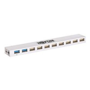 EATON TRIPPLITE 10-Port USB 3.0/USB 2.0 Combo Hub USB Charging 2 USB 3.0 & 8 USB 2.0 Ports 