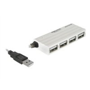 DELOCK HUB USB2.0 4 Port ext. ZSlimZ 