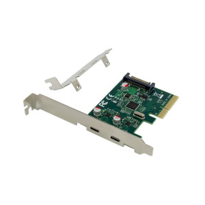 CONCEPTRONIC PCI Express Card 2 Port USB-C 3.2 Strom erford. 