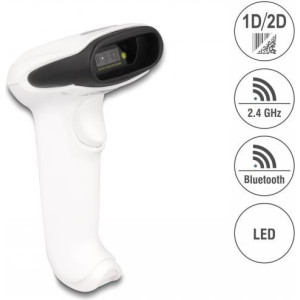 DELOCK Indusrie Barcode Scanner 1D + 2D für 2,4GHz Bluetooth 