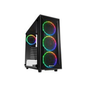 SHARKOON Gehäuse TG4M RGB ATX 1xGlas  schwarz 