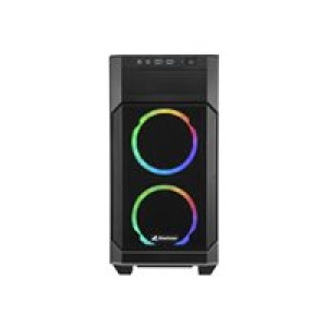 SHARKOON Gehäuse V1000 RGB ATX 1xGlas  schwarz 