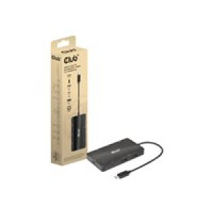 CLUB3D USB-7-in1-HUB USB-C > 2xDP/2xUSB/2xUSB-C/RJ45 100W retail 