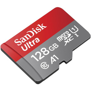  SANDISK SD MicroSD Card 128GB SanDisk Ultra A1 Class 10 inkl. Adap  