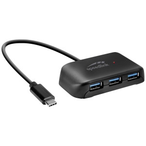 SPEED-LINK Type-C-Hub SNAPPY EVO, 4-Port, USB 3.2 Gen1, schw. retail 