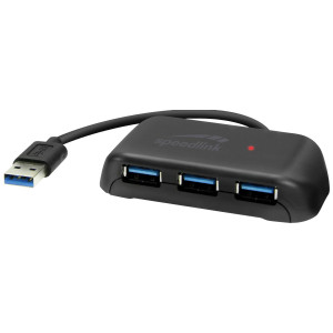 SPEED-LINK USB-HUB SNAPPY EVO, 4-Port, USB 3.2 Gen1, schwarz retail 