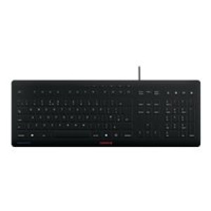  CHERRY TAS STREAM PROTECT KEYBOARD Corded GB-Layout schwarz Tastaturen 