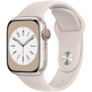 APPLE Watch S8 Alu 41mm Polarstar (Sportband Polarstar)  LTE iOS 