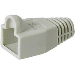 SCONN Knickschutztülle für RJ45 Western-Stecker grau 