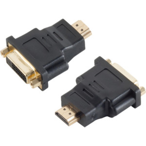 SCONN Adapter HDMI Stecker auf DVI-D (24+1) Kupplung 