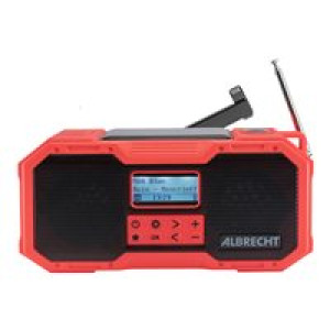 ALBRECHT DR 112 DAB+ Outdoor Kurbelradio DAB+ und UKW Empfang , SOS, Taschenlampe, Solar, PowerBank 