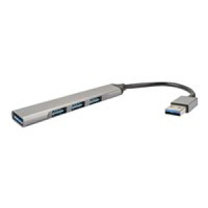 4SMARTS 4in1 Hub USB-A auf 3x USB-A 2.0 und 1x USB-A 3.0 spacegrau 