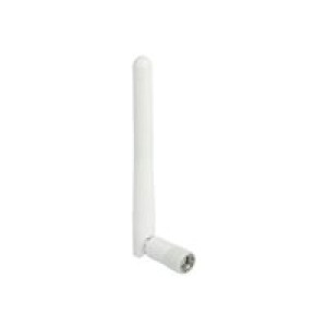 DELOCK WLAN 802.11 b/g/n Antenne RP-SMA Stecker 2 dBi omnidirektional mit Kippgelenk weiß 