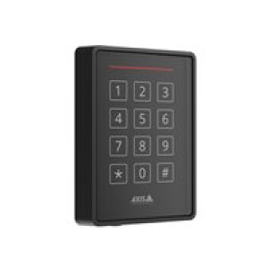 AXIS A4120-E - RFID berührungsloser Leser/Tastatur - einfach - kabelgebunden - seriell RS-485 - Schw 