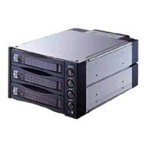 FANTEC SNT-BA2131-1 Backplane 3xSATA HDD Belegt 2x5,25Zoll Einschub Schwarz Hot Swap Aluminium 8cm 