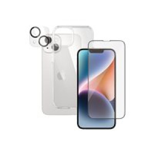 PANZERGLASS 3-in-1 protection pack - Schutzhülle hintere Abdeckung für Mobiltelefon - Polycarbonat, 