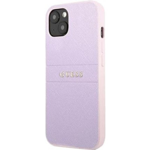 GUESS PU Leather Saffiano Case Purple for iPhone 13 mini GUHCP13SPSASBPU (GUHCP13SPSASBPU) 