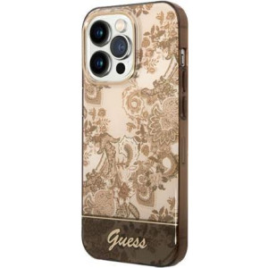 GUESS Hard Cover Porcelain Brown, for iPhone 14 Pro Max, GUHCP14XHGPLHC (GUHCP14XHGPLHC) 