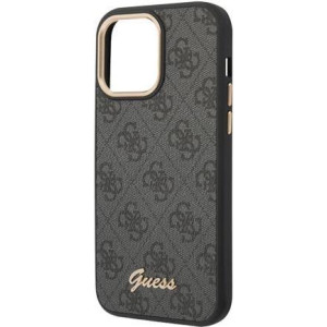 GUESS PC/TPU 4G Metal Camera Outline Case für Apple iPhone 14 Pro - black (GUHCP14LHG4SHK) 