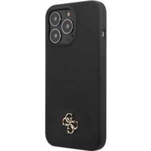 GUESS 4G Silicone Metal Logo Black for iPhone 13 Pro Max GUHCP13XS4LK (GUHCP13XS4LK) 