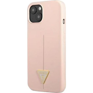 GUESS Silicone Line Triangle Pink for iPhone 13 mini GUHCP13SSLTGP (GUHCP13SSLTGP) 