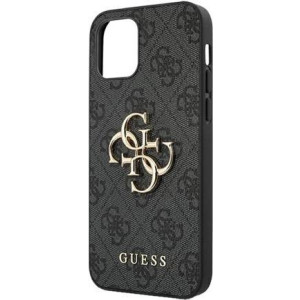 GUESS Hard Cover 4G Big Metal Logo Grey, für Apple iPhone 12 Pro Max, GUHCP12L4GMGGR (GUHCP12L4GMGGR 