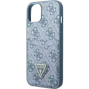 GUESS Hard Cover 4G Triangle Logo Cardslot Blue, für iPhone 13 Mini, GUHCP13SP4TPB (GUHCP13SP4TPB) 