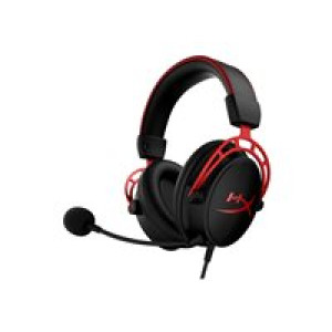 KINGSTON HyperX Cloud Alpha Red Gaming Over Ear Headset kabelgebunden Stereo Schwarz/Rot Lautstärker 