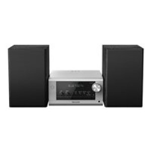 PANASONIC SC-PM704EG-S Micro HiFi System mit 80W, CD, Bluetooth, DAB+, silber 