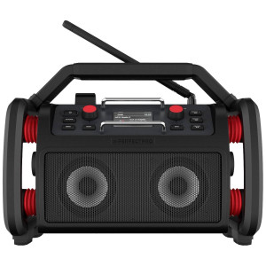 PERFECTPRO RockPro Baustellenradio DAB+, UKW AUX, Bluetooth®, USB Akku-Ladefunktion 