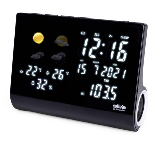 SILVA SCHNEIDER UR-WS 1500 Radiowecker UKW Akku-Ladefunktion, Weckfunktion Schwarz 