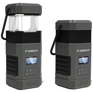 ALBRECHT DR 114 Outdoorradio DAB+, UKW Notfallradio, USB, Bluetooth® mit Laterne, H 
