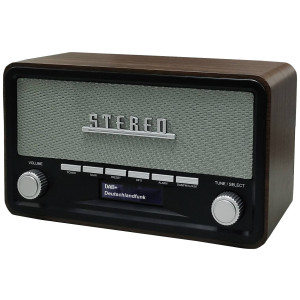 UNIVERSUM FILM UNIVERSUM DR 350-21 Tischradio DAB+, UKW AUX, Bluetooth® Weckfunktion Braun 