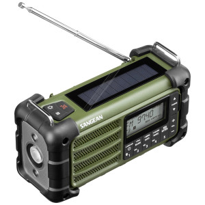 SANGEAN MMR-99 Outdoorradio UKW, MW Notfallradio, Bluetooth® Solarpanel, spritzwassergeschüt 