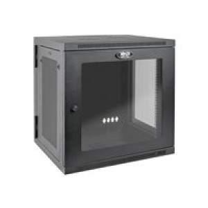 EATON TRIPPLITE SmartRack 12U UPS-Depth Wall-Mount Small Rack Enclosure Clear Acrylic Window Hinged 