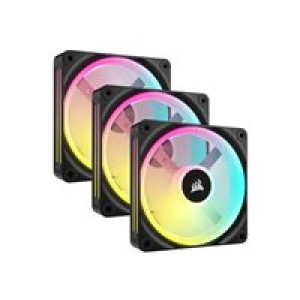  CORSAIR iCUE LINK QX120 RGB 120-mm-PWM-Lüfter (schwarz, Starter-Kit) Zubehör 