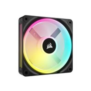  CORSAIR iCUE LINK QX120 RGB 120-mm-PWM-Lüfter (schwarz, Erweiterungskit) Zubehör 