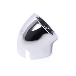  ALPHACOOL Eiszapfen L-Verbinder 45° G1/4 IG auf G1/4 IG - chrome (chrom) Zubehör 